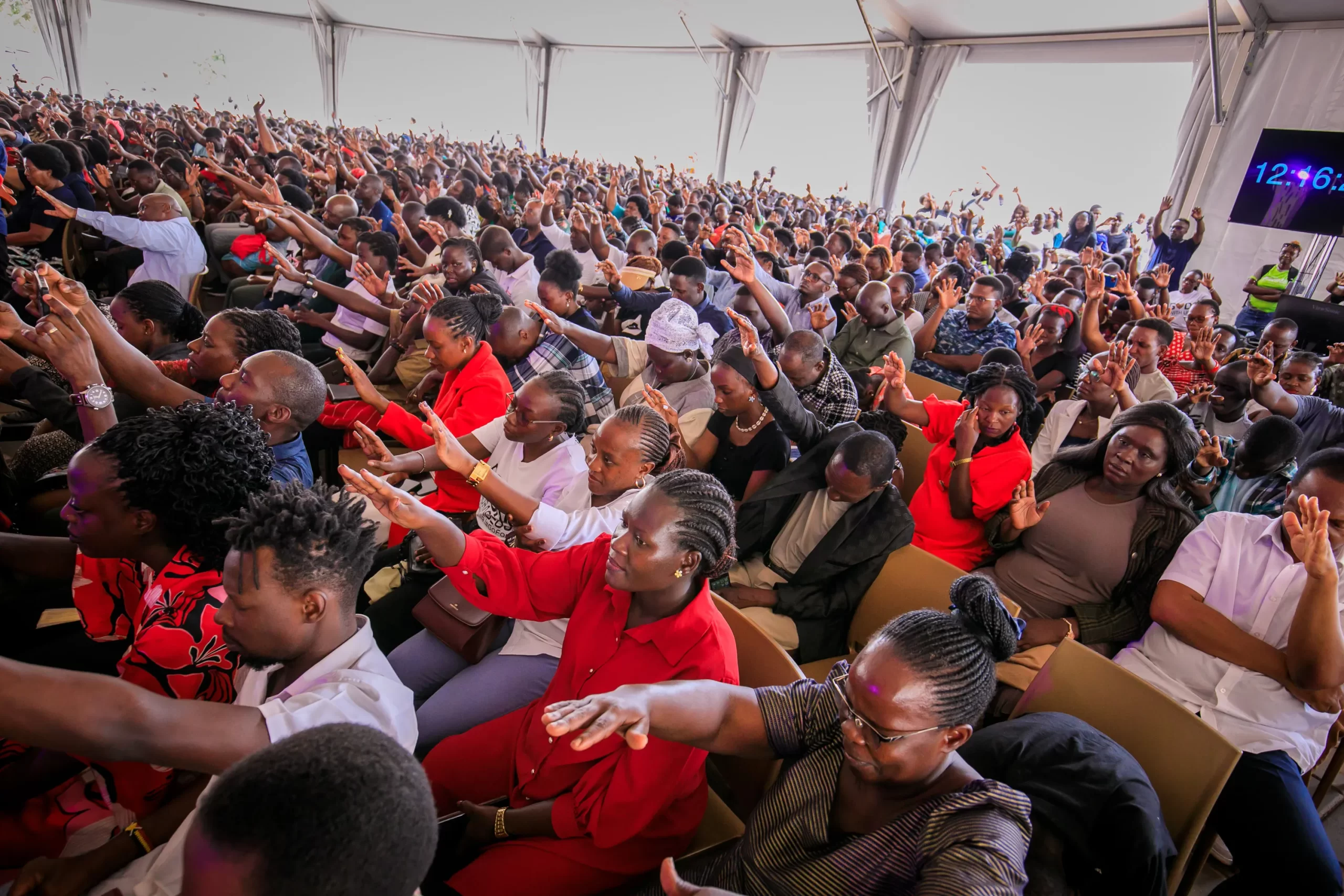 Congregants at Watoto Church Gayaza-Nakwero launch