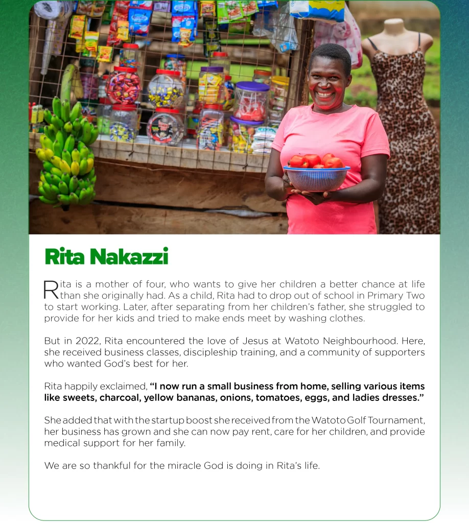 Watoto Neighbourhood Impact Story: Rita
